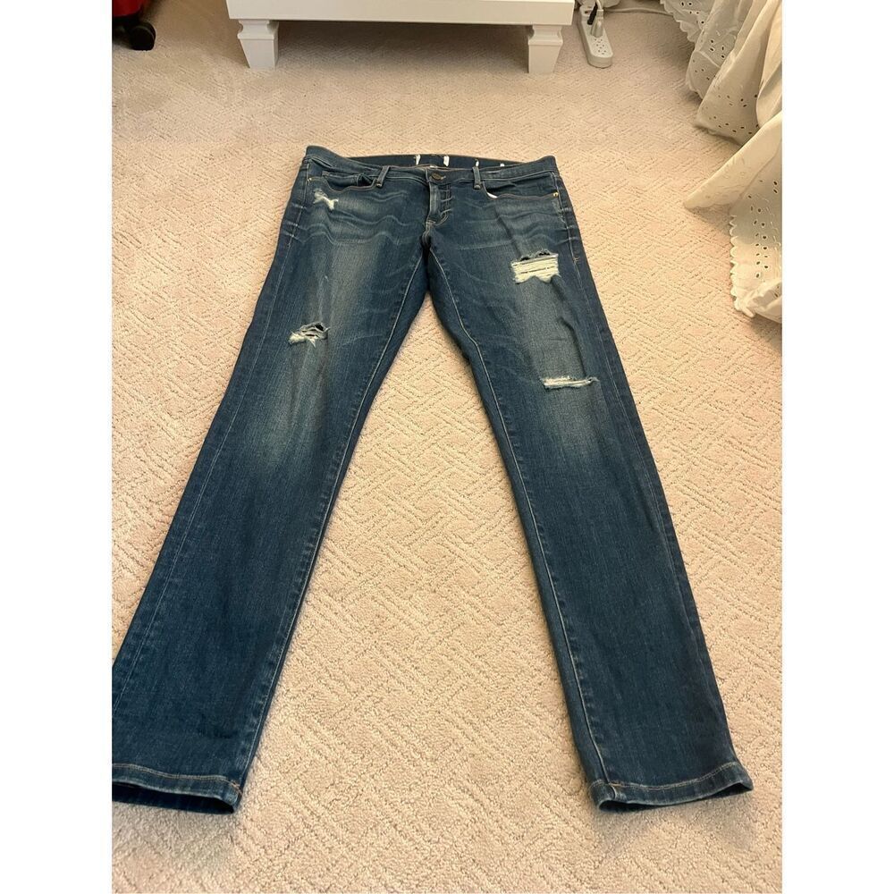 Frame Denim L’Homme Slim Distressed Jeans